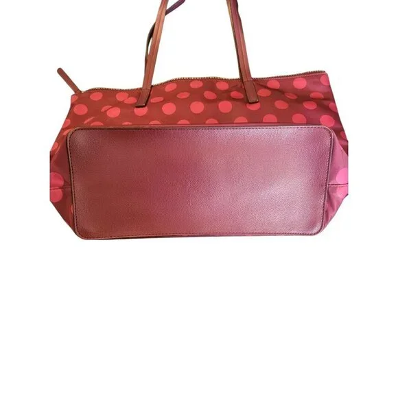 Kate Spade Red Polka Dot Tote Bag. - Picture 7 of 12